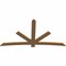 Ekena Millwork Alberta Smooth Timber Gable Bracket, Western Red Cedar, 96"W x 52"H x 1 1/2"D x 5 1/2"F, 13/12 Pitch GBW096X52X0206ALB00SWR - alternate 4